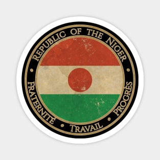 Vintage Republic of the Niger Africa African Flag Magnet